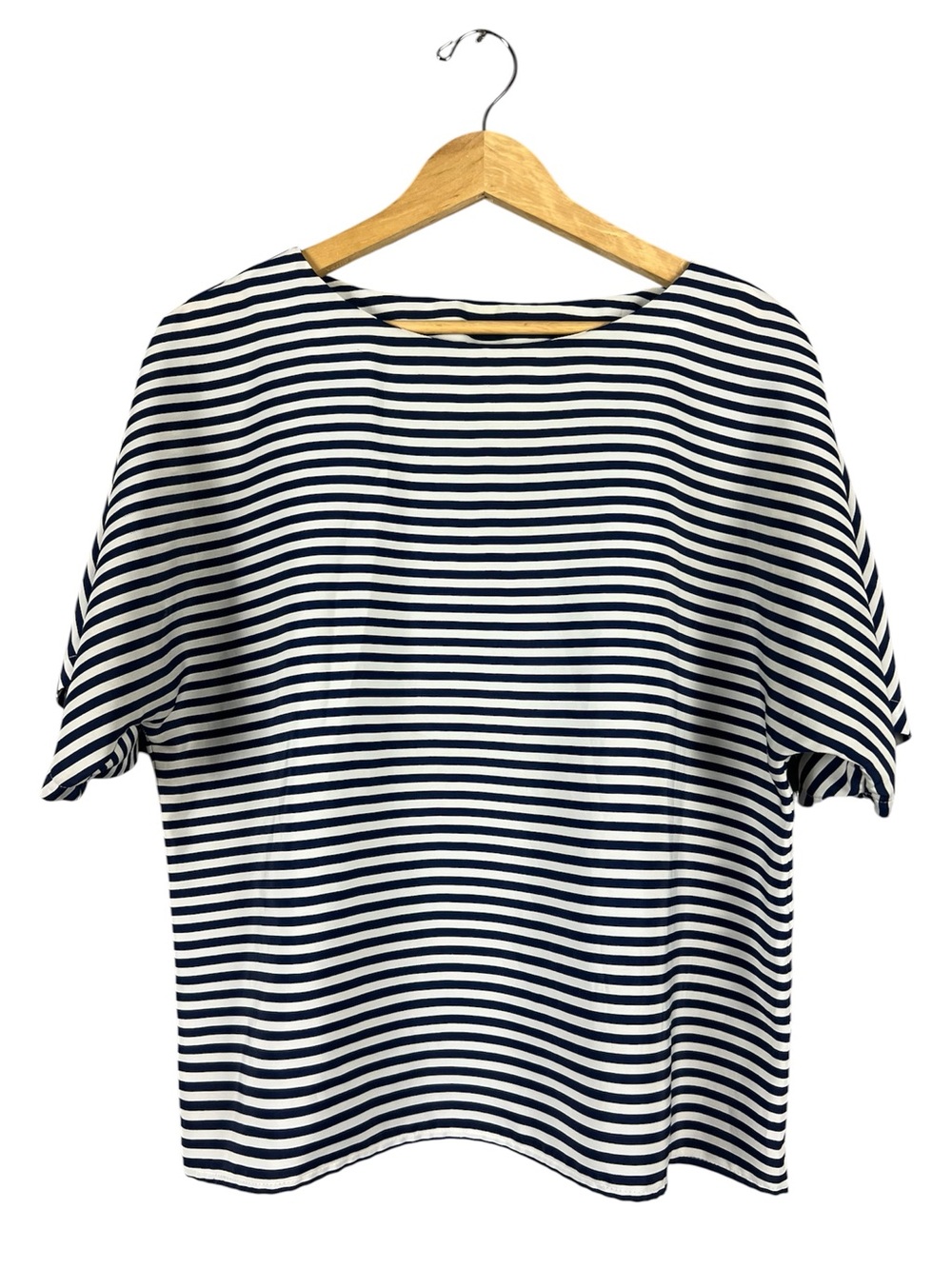 Vintage Navy and White Striped Blouse